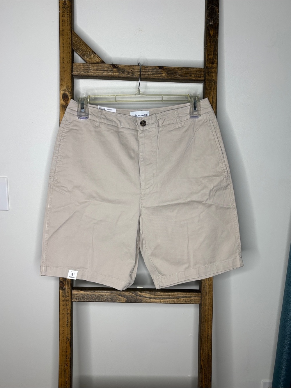Saddlebred Men’s Beige Cargo Shorts Size 32